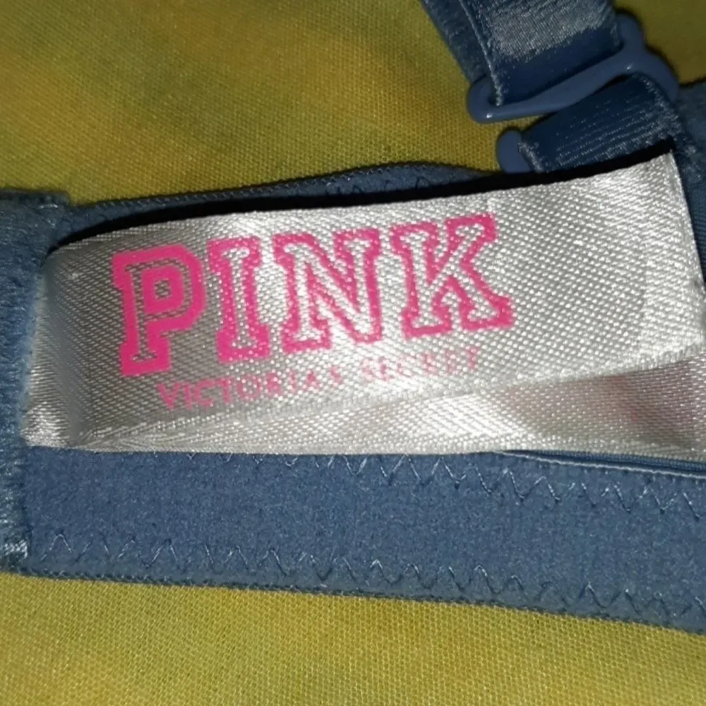 Pink by Victoria's Secret PushUp Bra 34D Grey‎